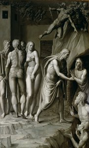 Christus in de Limbus door Italian School